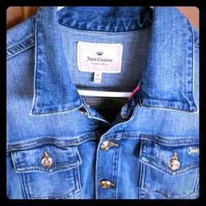 Juicy Couture jean jacket size medium